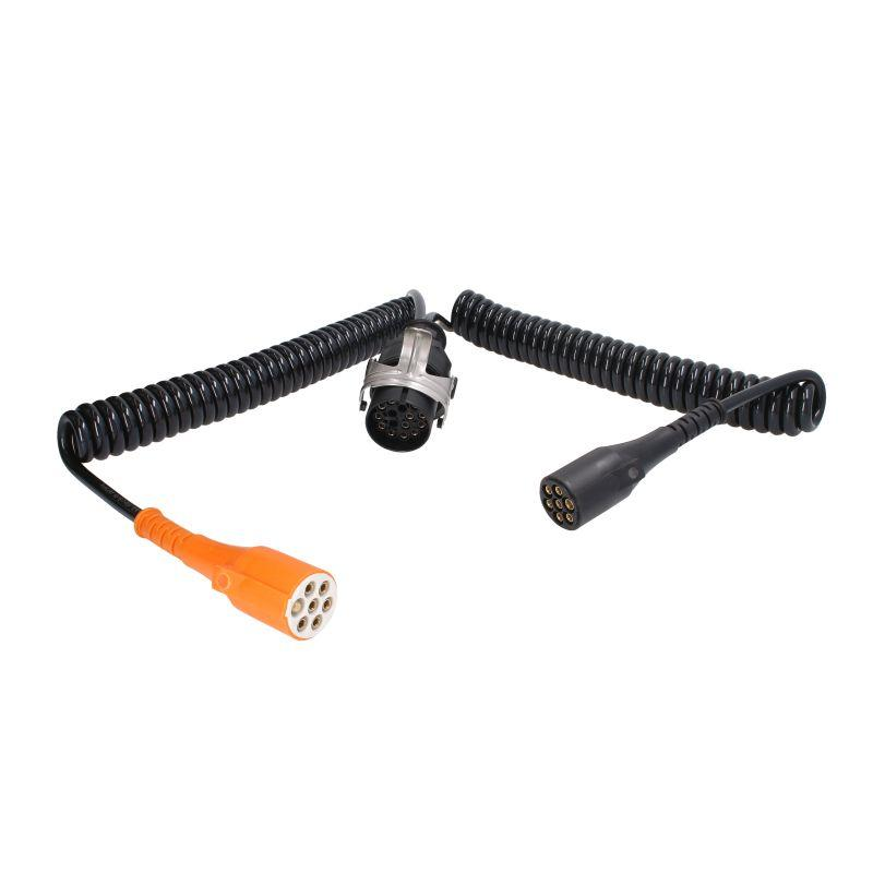 Кабель електричний спіральний здвоєний 15/7/7 24 V TRUCKLIGHT пластиковий