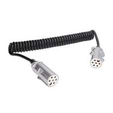 Кабель електричний спіральний тип S 24V 7 Pin TRUCKLIGHT металева вилка (тато) 1645496