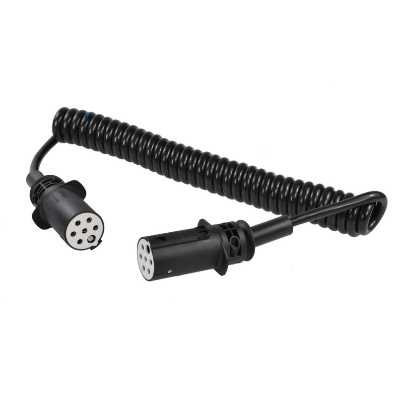 Кабель електричний спіральний тип S 24V 7 Pin HELLA пастикова вилка (тато) 1645496