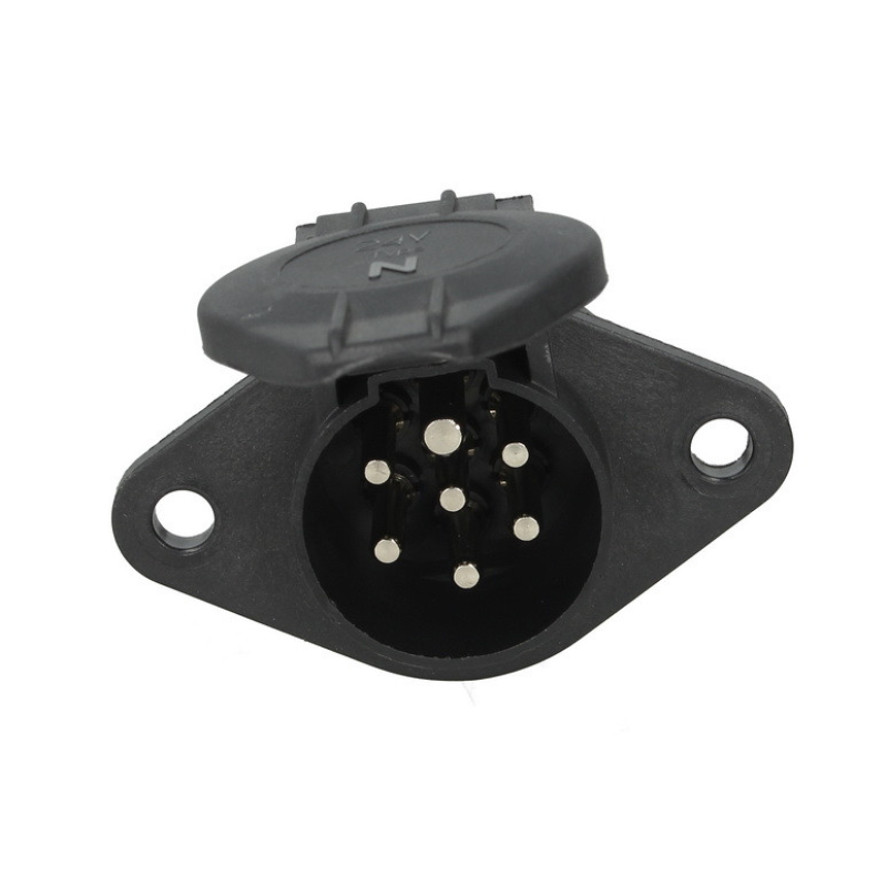 Розетка напівпричепа електрична тип N 24V 7 Pin Hella пластикова (тато)