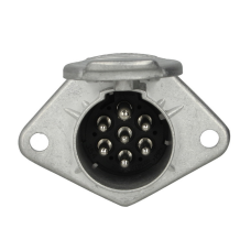 Розетка напівпричепа електрична тип N 24V 7 Pin Hella металева (тато)