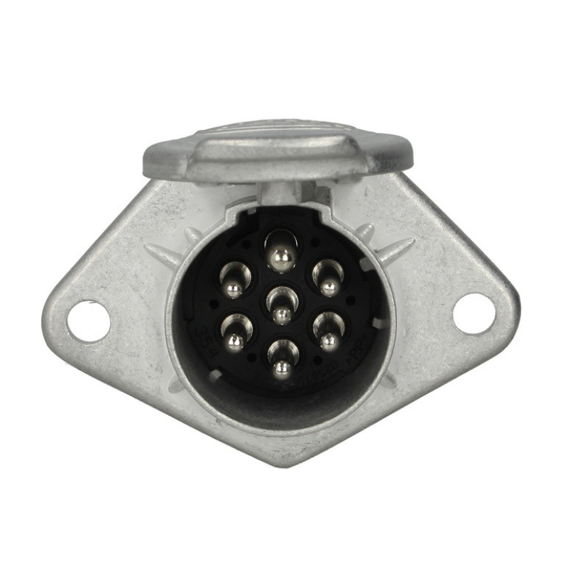 Розетка напівпричепа електрична тип N 24V 7 Pin Hella металева (тато)
